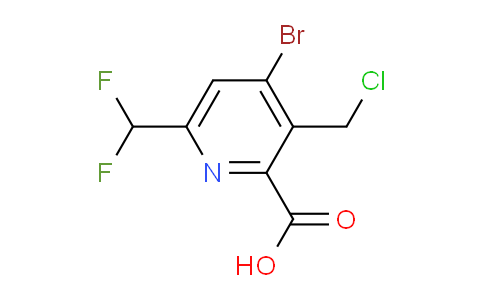 AM121837 | 1804668-72-1 | 4-Bromo-3-(chloromethyl)-6-(difluoromethyl)pyridine-2-carboxylic acid