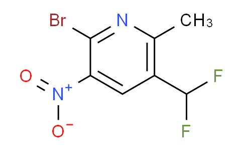 2-Bromo-5-(difluoromethyl)-6-methyl-3-nitropyridine