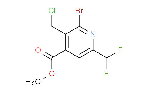 Methyl 2-bromo-3-(chloromethyl)-6-(difluoromethyl)pyridine-4-carboxylate