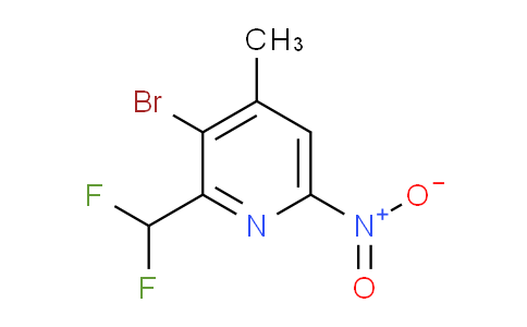 AM121854 | 1806860-04-7 | 3-Bromo-2-(difluoromethyl)-4-methyl-6-nitropyridine