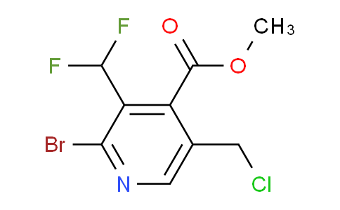 AM121855 | 1805371-21-4 | Methyl 2-bromo-5-(chloromethyl)-3-(difluoromethyl)pyridine-4-carboxylate