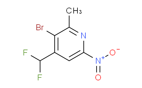 AM121861 | 1805928-42-0 | 3-Bromo-4-(difluoromethyl)-2-methyl-6-nitropyridine