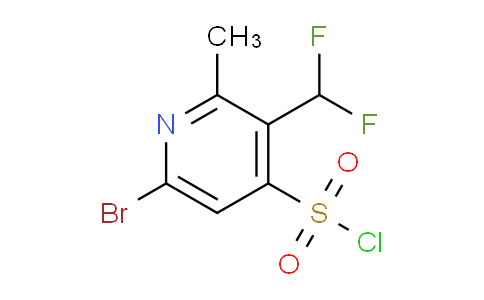 6-Bromo-3-(difluoromethyl)-2-methylpyridine-4-sulfonyl chloride