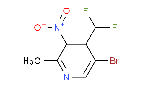 5-Bromo-4-(difluoromethyl)-2-methyl-3-nitropyridine