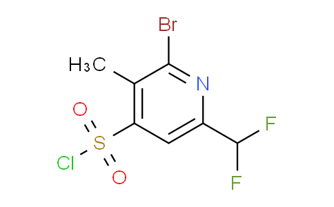 2-Bromo-6-(difluoromethyl)-3-methylpyridine-4-sulfonyl chloride