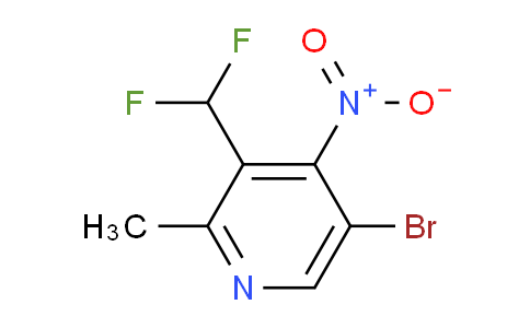 5-Bromo-3-(difluoromethyl)-2-methyl-4-nitropyridine