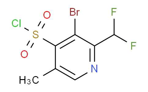 3-Bromo-2-(difluoromethyl)-5-methylpyridine-4-sulfonyl chloride