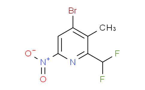 4-Bromo-2-(difluoromethyl)-3-methyl-6-nitropyridine