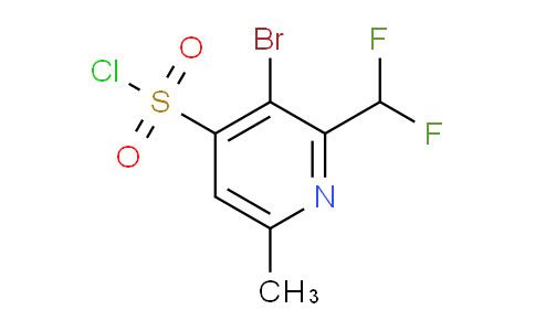 3-Bromo-2-(difluoromethyl)-6-methylpyridine-4-sulfonyl chloride