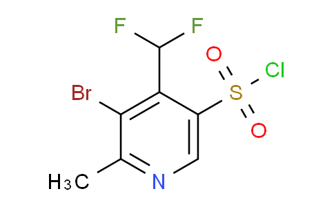 3-Bromo-4-(difluoromethyl)-2-methylpyridine-5-sulfonyl chloride