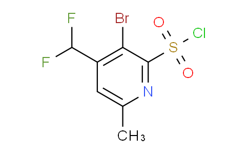 3-Bromo-4-(difluoromethyl)-6-methylpyridine-2-sulfonyl chloride