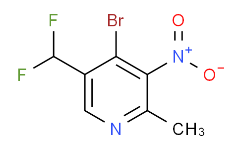 4-Bromo-5-(difluoromethyl)-2-methyl-3-nitropyridine