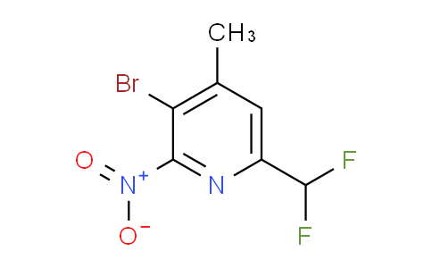 AM121883 | 1804458-90-9 | 3-Bromo-6-(difluoromethyl)-4-methyl-2-nitropyridine