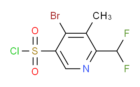 4-Bromo-2-(difluoromethyl)-3-methylpyridine-5-sulfonyl chloride