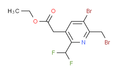 AM121893 | 1806868-71-2 | Ethyl 3-bromo-2-(bromomethyl)-6-(difluoromethyl)pyridine-5-acetate