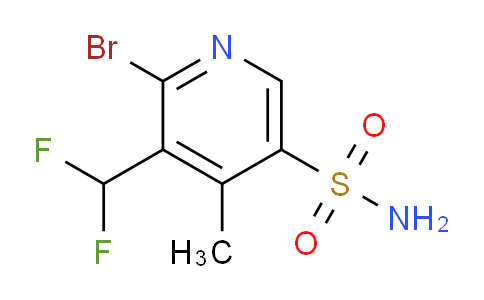 2-Bromo-3-(difluoromethyl)-4-methylpyridine-5-sulfonamide