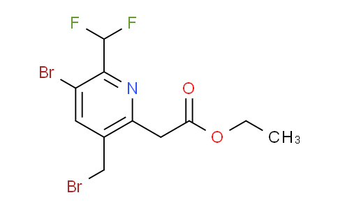 AM121901 | 1805382-70-0 | Ethyl 3-bromo-5-(bromomethyl)-2-(difluoromethyl)pyridine-6-acetate
