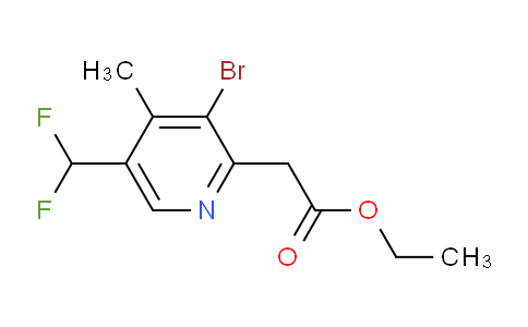AM121905 | 1806918-06-8 | Ethyl 3-bromo-5-(difluoromethyl)-4-methylpyridine-2-acetate