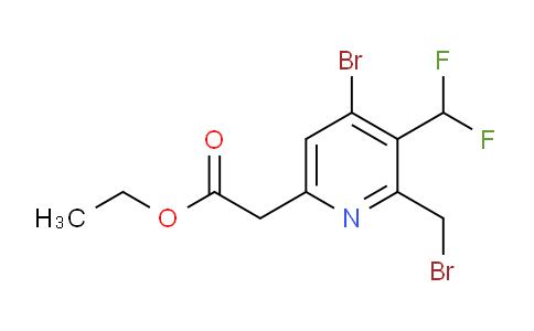 AM121906 | 1805951-56-7 | Ethyl 4-bromo-2-(bromomethyl)-3-(difluoromethyl)pyridine-6-acetate