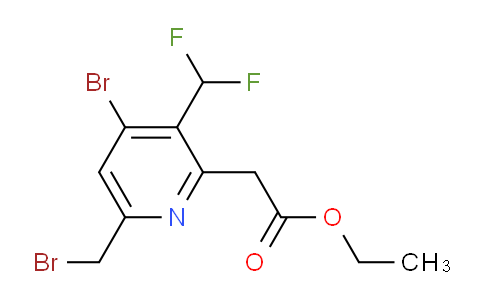 AM121907 | 1805340-74-2 | Ethyl 4-bromo-6-(bromomethyl)-3-(difluoromethyl)pyridine-2-acetate