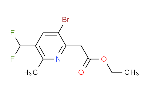AM121908 | 1806864-60-7 | Ethyl 3-bromo-5-(difluoromethyl)-6-methylpyridine-2-acetate