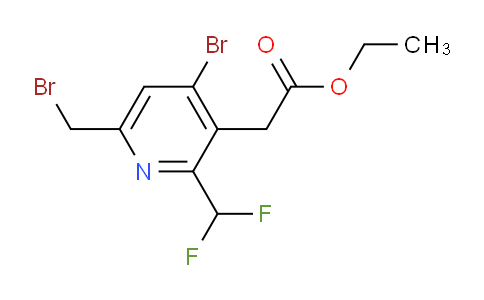 AM121909 | 1806868-86-9 | Ethyl 4-bromo-6-(bromomethyl)-2-(difluoromethyl)pyridine-3-acetate