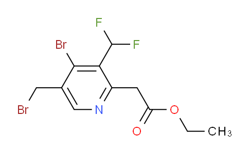 AM121912 | 1806868-97-2 | Ethyl 4-bromo-5-(bromomethyl)-3-(difluoromethyl)pyridine-2-acetate