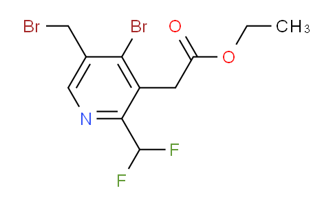 AM121913 | 1805368-65-3 | Ethyl 4-bromo-5-(bromomethyl)-2-(difluoromethyl)pyridine-3-acetate