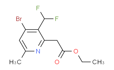 AM121917 | 1806865-44-0 | Ethyl 4-bromo-3-(difluoromethyl)-6-methylpyridine-2-acetate