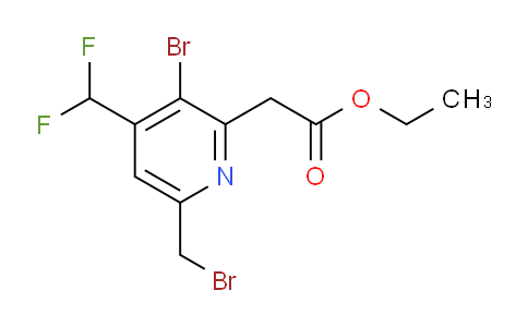 AM121919 | 1806923-34-1 | Ethyl 3-bromo-6-(bromomethyl)-4-(difluoromethyl)pyridine-2-acetate