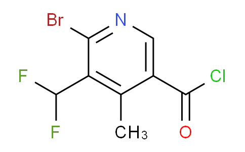 2-Bromo-3-(difluoromethyl)-4-methylpyridine-5-carbonyl chloride