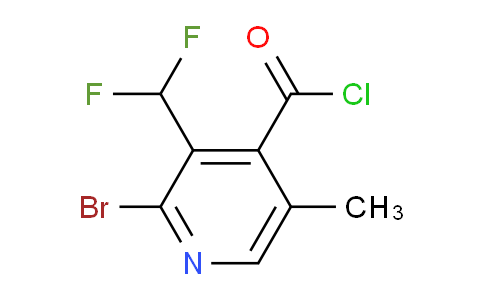 2-Bromo-3-(difluoromethyl)-5-methylpyridine-4-carbonyl chloride