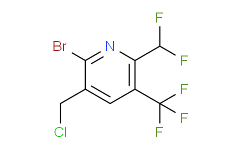 2-Bromo-3-(chloromethyl)-6-(difluoromethyl)-5-(trifluoromethyl)pyridine