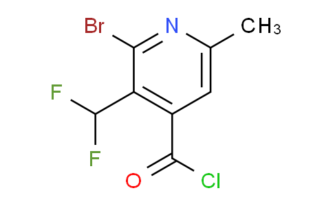 2-Bromo-3-(difluoromethyl)-6-methylpyridine-4-carbonyl chloride
