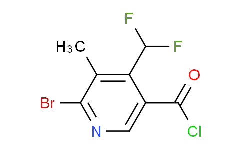 2-Bromo-4-(difluoromethyl)-3-methylpyridine-5-carbonyl chloride