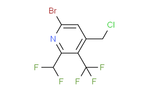 AM121930 | 1806869-45-3 | 6-Bromo-4-(chloromethyl)-2-(difluoromethyl)-3-(trifluoromethyl)pyridine