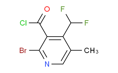 2-Bromo-4-(difluoromethyl)-5-methylpyridine-3-carbonyl chloride