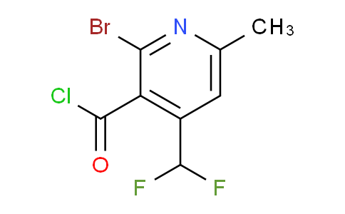 2-Bromo-4-(difluoromethyl)-6-methylpyridine-3-carbonyl chloride