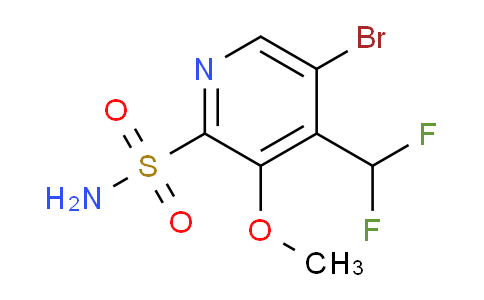 5-Bromo-4-(difluoromethyl)-3-methoxypyridine-2-sulfonamide