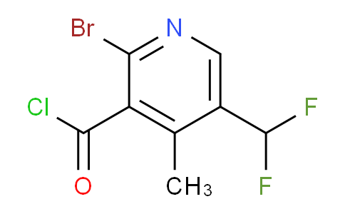 2-Bromo-5-(difluoromethyl)-4-methylpyridine-3-carbonyl chloride