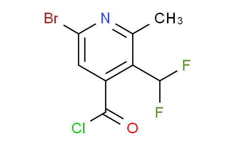6-Bromo-3-(difluoromethyl)-2-methylpyridine-4-carbonyl chloride