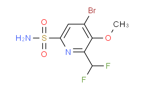 4-Bromo-2-(difluoromethyl)-3-methoxypyridine-6-sulfonamide