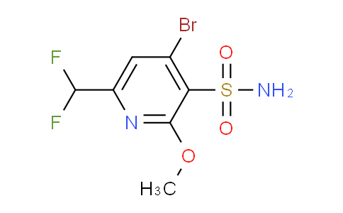 4-Bromo-6-(difluoromethyl)-2-methoxypyridine-3-sulfonamide