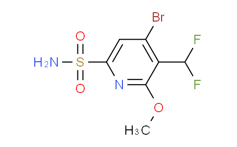 4-Bromo-3-(difluoromethyl)-2-methoxypyridine-6-sulfonamide