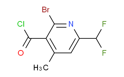 2-Bromo-6-(difluoromethyl)-4-methylpyridine-3-carbonyl chloride