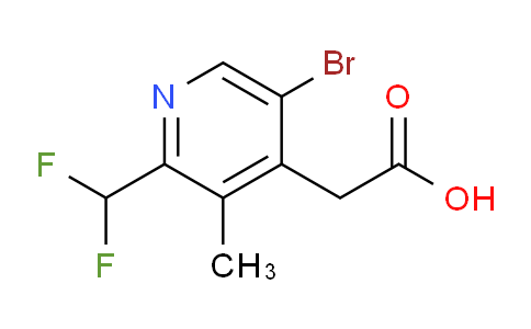 5-Bromo-2-(difluoromethyl)-3-methylpyridine-4-acetic acid