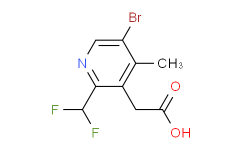 5-Bromo-2-(difluoromethyl)-4-methylpyridine-3-acetic acid