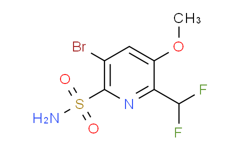 5-Bromo-2-(difluoromethyl)-3-methoxypyridine-6-sulfonamide