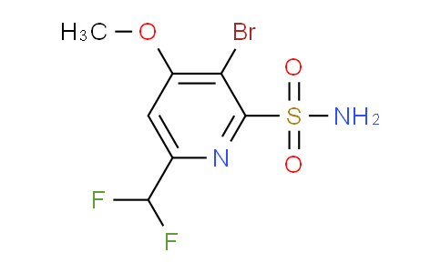 3-Bromo-6-(difluoromethyl)-4-methoxypyridine-2-sulfonamide