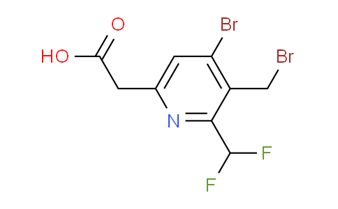 4-Bromo-3-(bromomethyl)-2-(difluoromethyl)pyridine-6-acetic acid